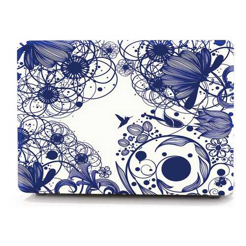 Чехол для Macbook Pro 15 i-Blason Cover Retina blue line flowers в Фамилия
