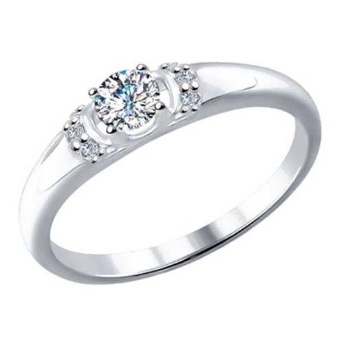 Кольцо женское SOKOLOV из серебра с swarovski zirconia 89010035 р.17.5 в Фамилия