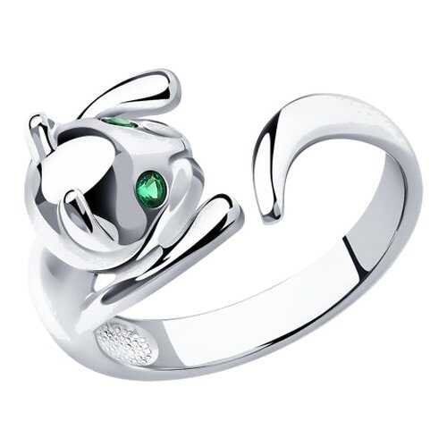 Серебряное кольцо женское «Котёнок» SOKOLOV 94011327 р.15 в Фамилия