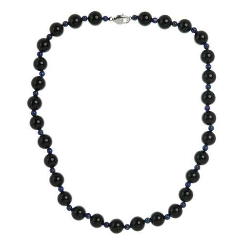 Бусы женские My-bijou 303-1463 черные/синие в Фамилия