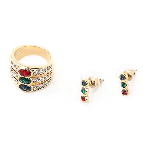 Комплект женский (серьги, кольцо) BIJOUX ANNABELLE 113434 золотистый в Фамилия
