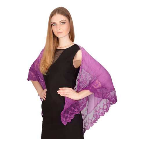 Косынка женская Le Motif Couture K01-11 фиолетовая в Фамилия
