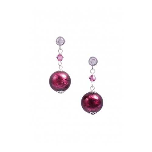 Серьги Perla Appeso Argento 09030533 фиолетовые в Фамилия