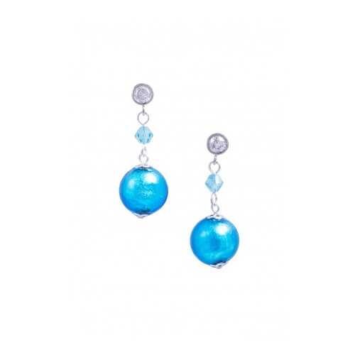 Серьги Perla Appeso Argento 09030533 голубые в Фамилия