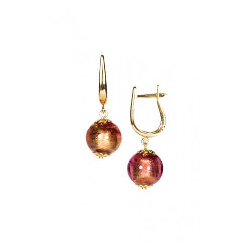 Серьги Perla Grande Oro 903060376004 фуксия в Фамилия