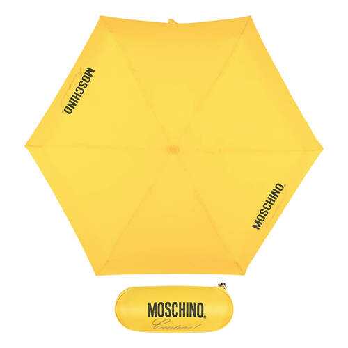Зонт складной Moschino 8014-superminiU Couture! Yellow в Фамилия