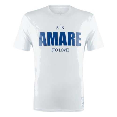 Футболка мужская Armani Exchange 3HZTAR ZJA5Z белая M в Фамилия