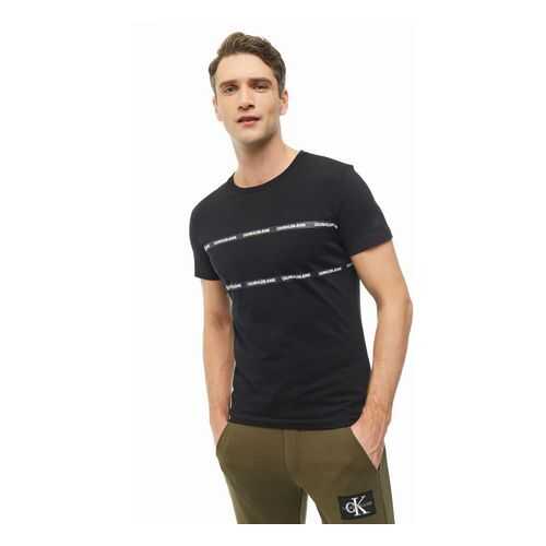 Футболка мужская Calvin Klein Jeans J30J314564.BAE0 черная XXL в Фамилия