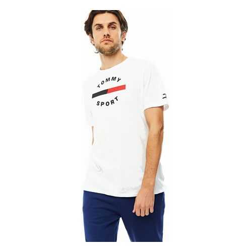Футболка мужская Tommy Sport S20S200451 белая XL в Фамилия