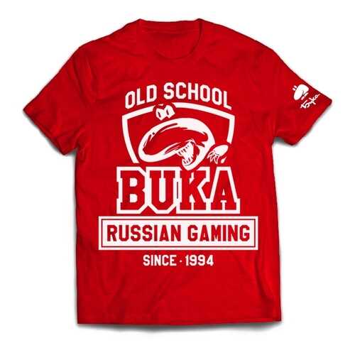 Футболка унисекс BUKA OLD SCHOOL красная XL в Фамилия