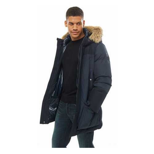 Пуховик мужской Woolrich WOCPS2905-UT1297-3989 синий XXL в Фамилия