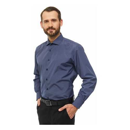 Рубашка мужская Conti Uomo DX9012-22-06 синяя M в Фамилия