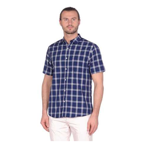 Рубашка мужская Modis M201M00646 синяя 52 RU в Фамилия
