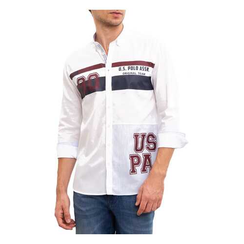 Рубашка мужская U.S. POLO ASSN. G081SZ0040TURPAZ белая M в Фамилия