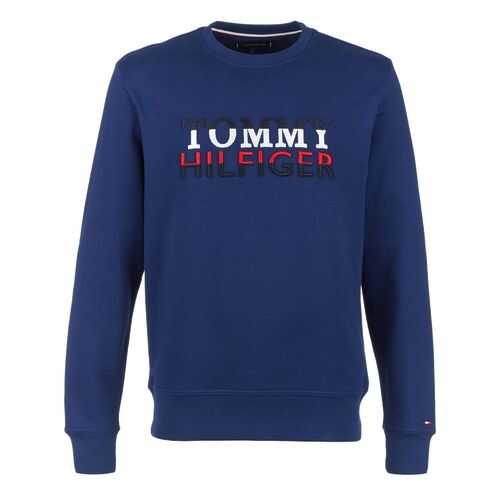 Свитшот мужской Tommy Hilfiger MW0MW12874 синий XXL в Фамилия