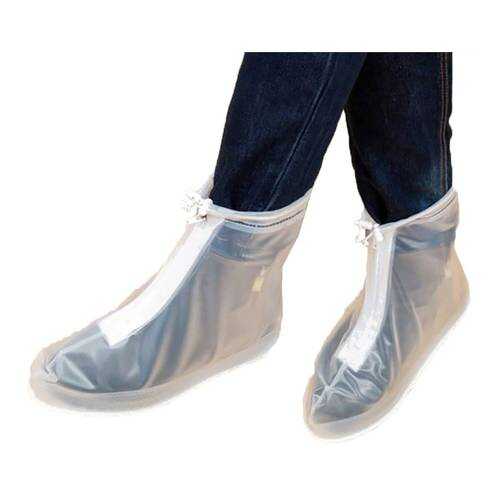 Защитные чехлы для обуви Baziator от дождя и грязи с подошвой прозрачные L в Фамилия