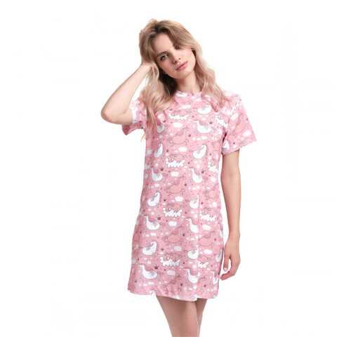 Ночная сорочка женская MARENGO TEXTILE Единороги розовая XS в Фамилия