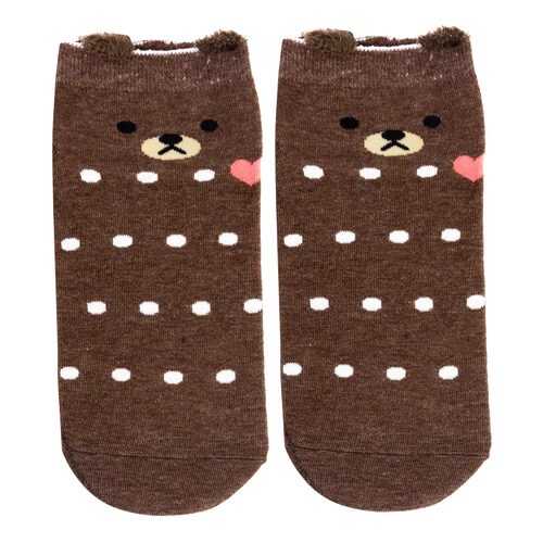 Носки женские Kawaii Factory Медведь коричневые 36-39 в Фамилия