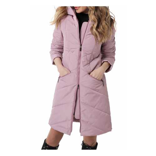 Пуховик-пальто женский DizzyWay 20102 розовый 48 RU в Фамилия