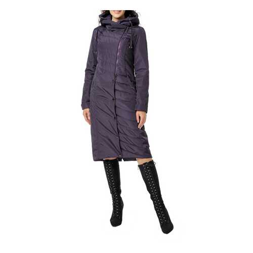 Пуховик-пальто женский DizzyWay 20104 фиолетовый 52 RU в Фамилия