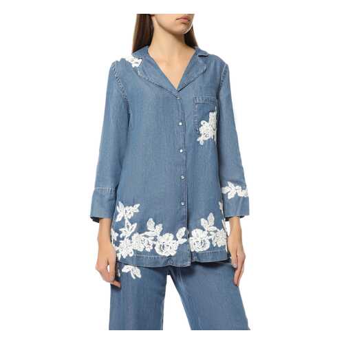 Рубашка женская Ermanno Scervino 42TCM32/00888 синяя 42 IT в Фамилия