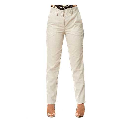 Брюки женские Mannon BR000005AW5(TERRY) белые 54 RU в Фамилия