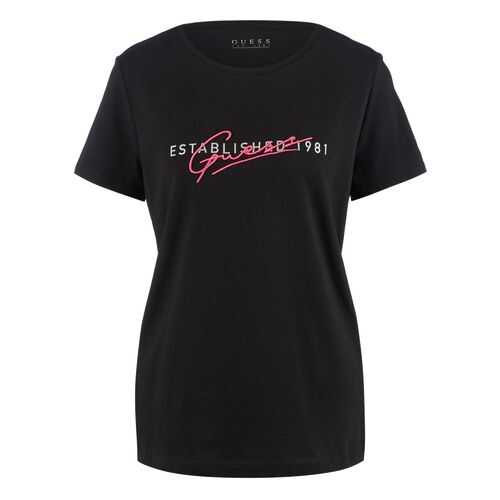 Футболка женская Guess W0YI47-I3Z00 черная XS в Фамилия