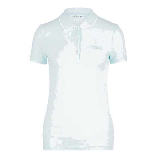 Футболка женская Lacoste PF39027MFT голубая/белая 40 FR в Фамилия