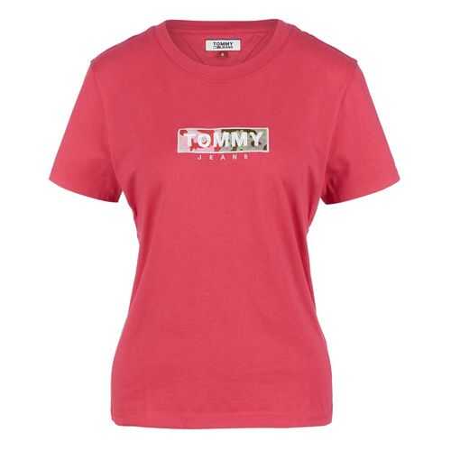 Футболка женская Tommy Jeans DW0DW08054 XIF розовая XXS в Фамилия