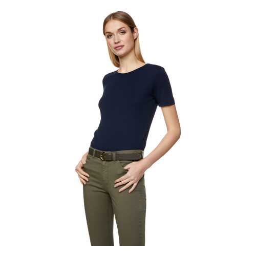 Футболка женская United Colors of Benetton CCC_3GA2E16A0 синяя XS в Фамилия
