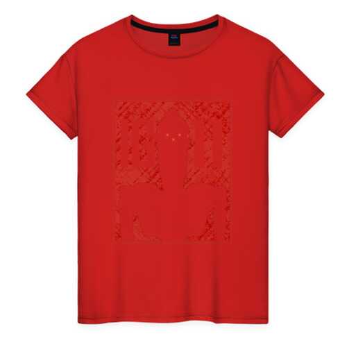 Футболка женская ВсеМайки 2177797 красная XXXL в Фамилия