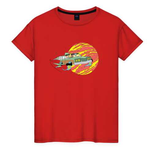 Футболка женская ВсеМайки 2461131 красная XXXL в Фамилия