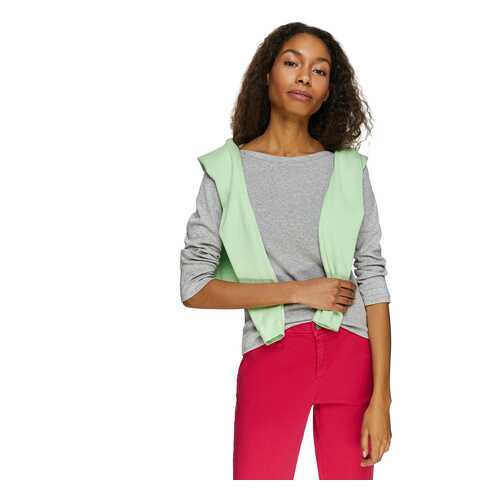 Лонгслив женский United Colors of Benetton CCC_3GA2E16A1 серый M в Фамилия