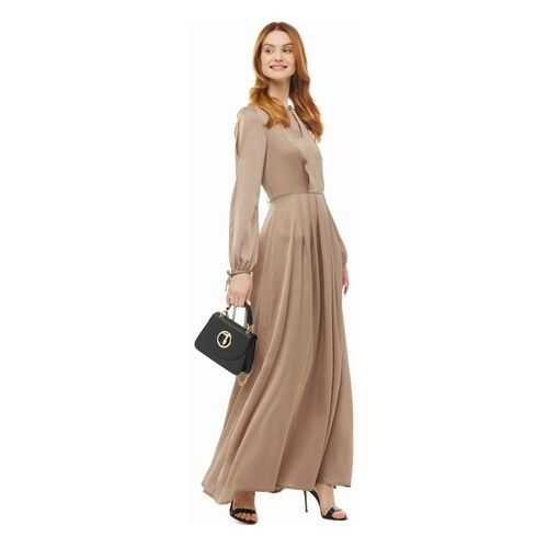 Платье женское D&M by 1001DRESS DM01742MO бежевое L в Фамилия