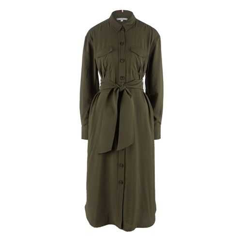 Платье женское Tommy Hilfiger WW0WW26631 хаки 34 US в Фамилия