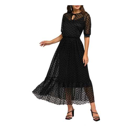 Вечернее платье женское D&M by 1001DRESS DM01734BK черное L в Фамилия